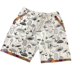 Rising International Cotton Unisex Mushroom Shorts NWT